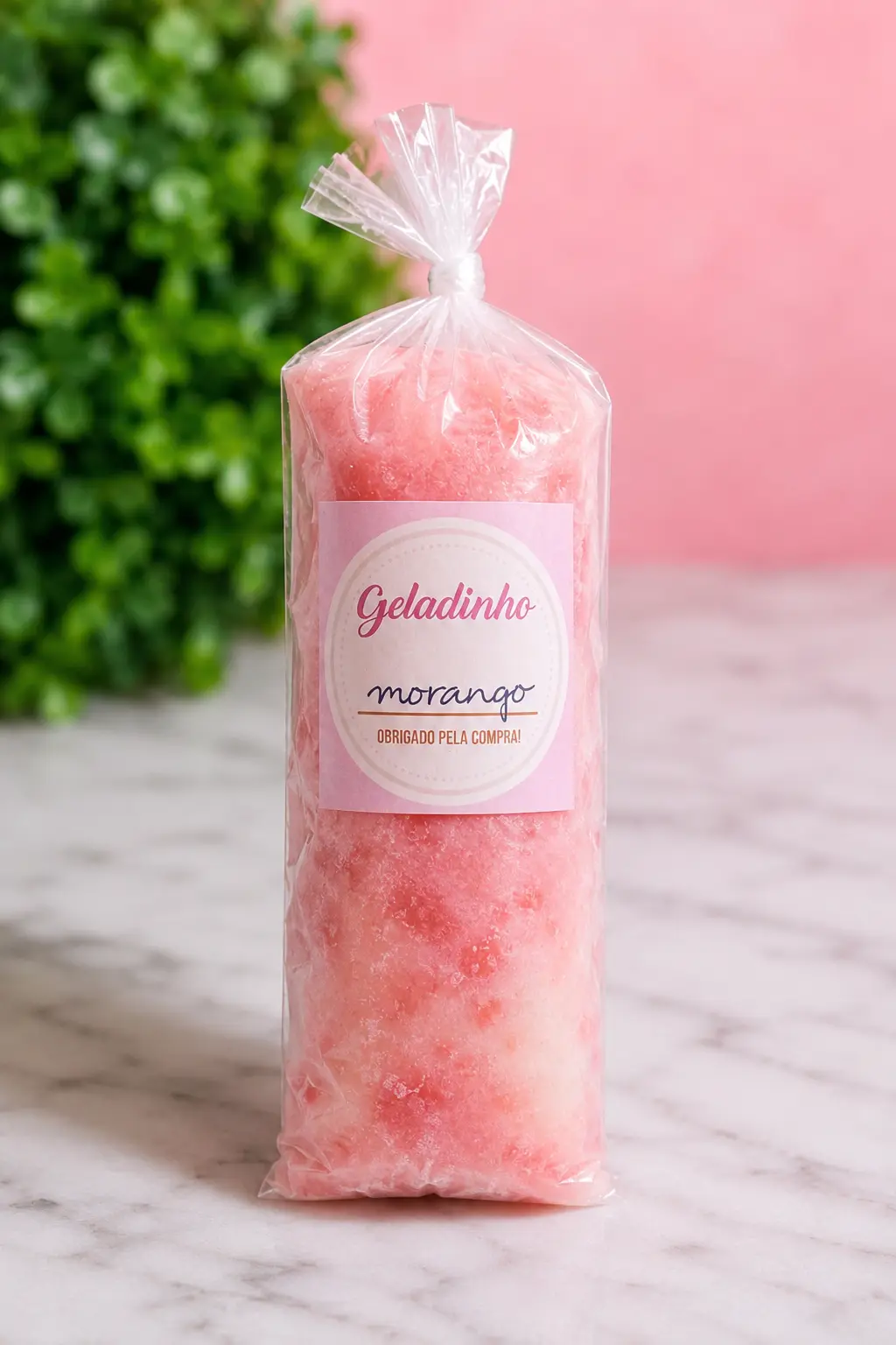 Gelinho gourmet de morango artesanal Delícias da Shi em Pirituba
